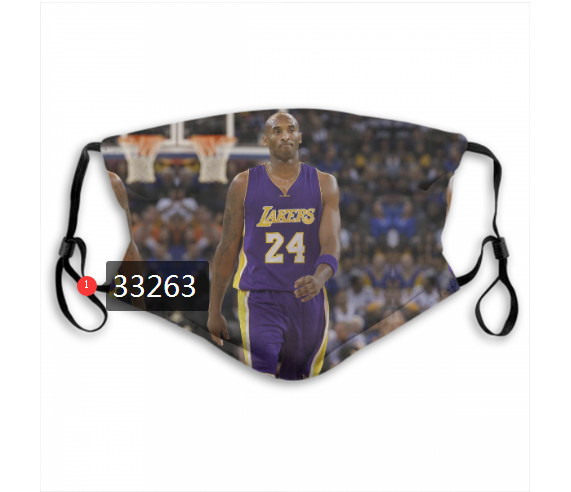 2021 NBA Los Angeles Lakers #24 kobe bryant 33263 Dust mask with filter->nba dust mask->Sports Accessory